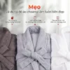 mẹo sử dụng Áo choàng tắm cao cấp Fuver Herringbone