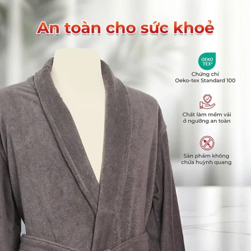 Áo choàng tắm cao cấp Fuver Premium an toàn với sức khỏe