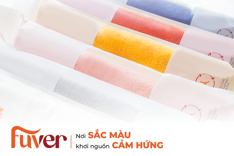 Khăn bông Fuver với những gam màu ấn tượng