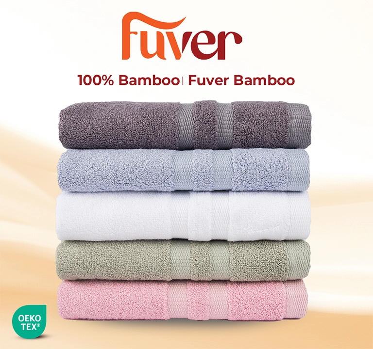 Bộ 5 màu khăn bông cao cấp 100% Bamboo