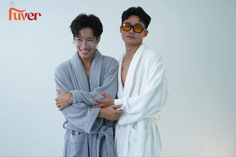 Trải nghiệm áo choàng tắm cotton trong sự mềm mại và an toàn