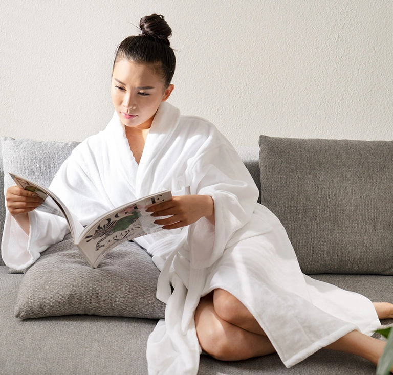 chọn kích thước áo choàng tắm phù hợp mang tới sự thoải mái trọn vẹn từng giây