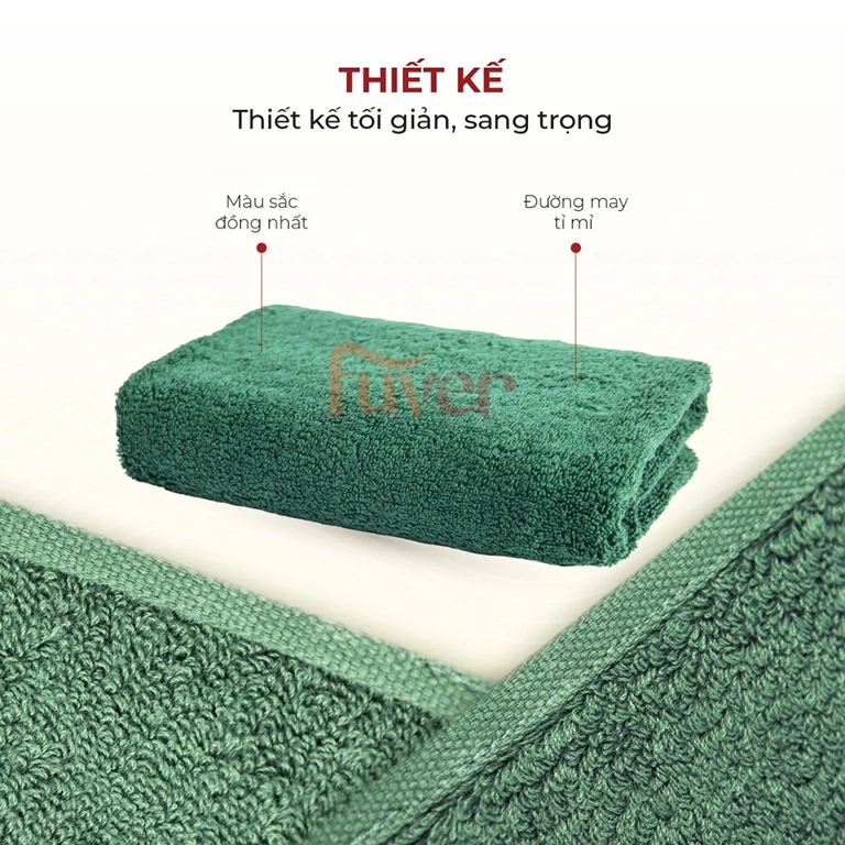 Khăn tắm Fuver tỉ mỉ trong từng đường may
