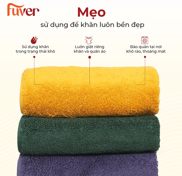 Sử dụng và bảo quản đúng cách giúp bảo vệ sức khỏe và tăng tuổi thọ khăn gội thấm hút tốt