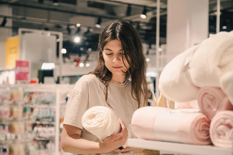 Khăn gội chất liệu 100% cotton và bamboo sẽ có khả năng thấm hút vượt trội
