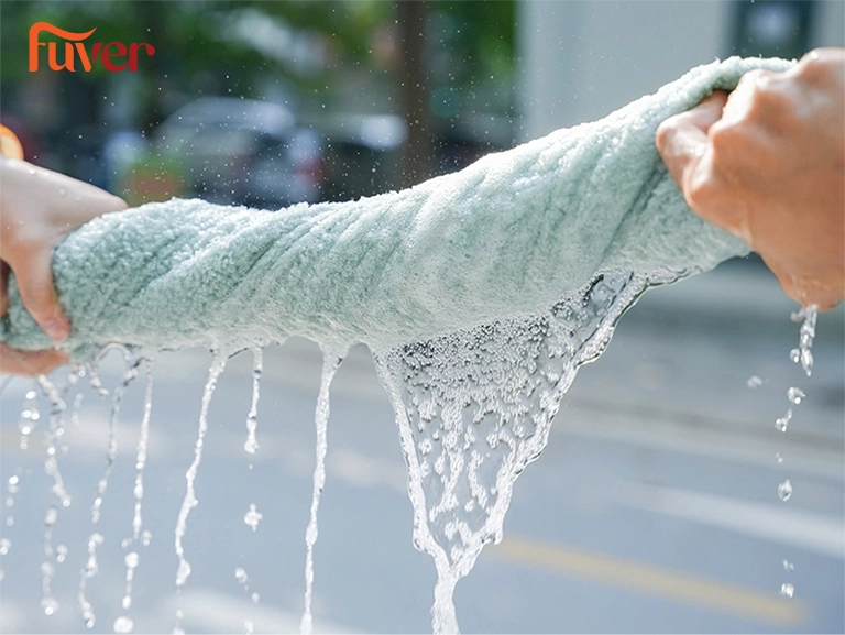 Khăn tắm 40*80cm có độ thấm hút tốt sẽ mang đến trải nghiệm thoải mái