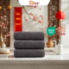 Combo 3 Khăn mặt - Khăn gội Fuver Premium 40x80cm - 200gr năm 2025