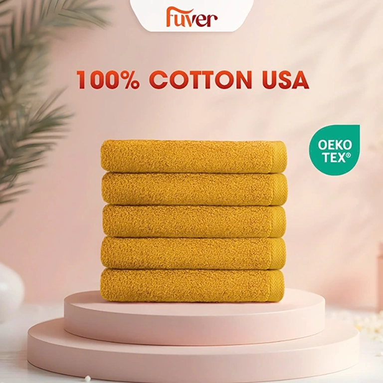 Mẫu khăn tắm cao cấp Fuver chất liệu 100% cotton so với khăn tắm giá rẻ