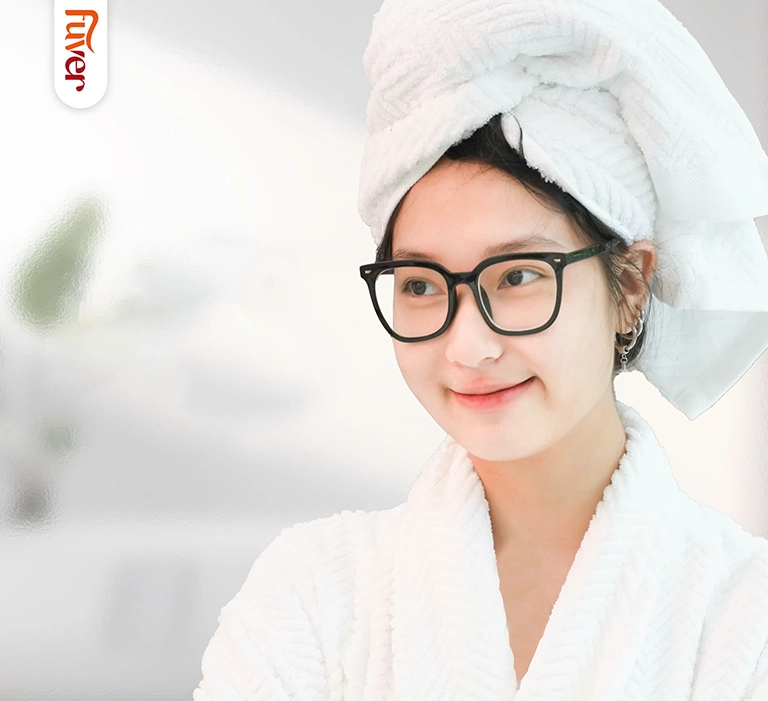 Dòng khăn tắm màu trắng kích thước 40*100cm họa tiết xương cá
