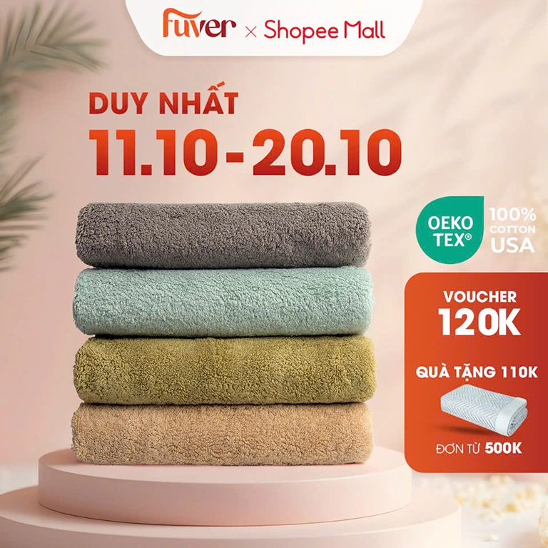 Mẫu khăn tắm quà tặng 20-10 kích thước 40*80 cm chất liệu 100% cotton USA