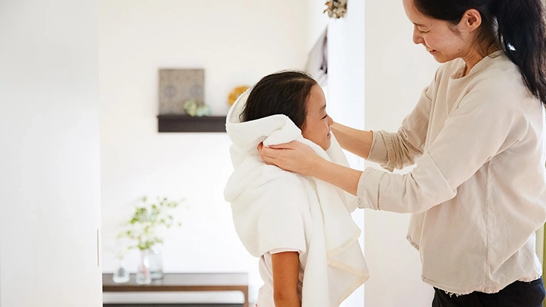khăn tắm hàn là biểu tượng của sự chăm sóc