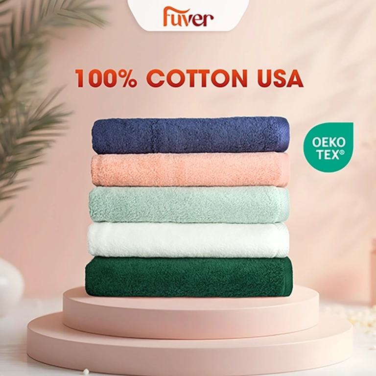 Mẫu khăn tắm đẹp Fuver Premium 70x130cm