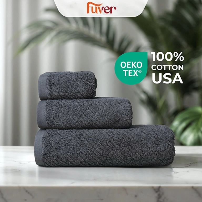 Mẫu quà tặng khăn tắm giáng sinh 100% cotton Fuver Diagonal