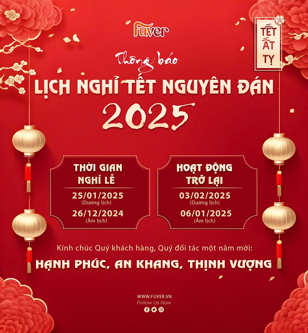 Thông báo Lịch nghỉ Tết Nguyên Đán 2025