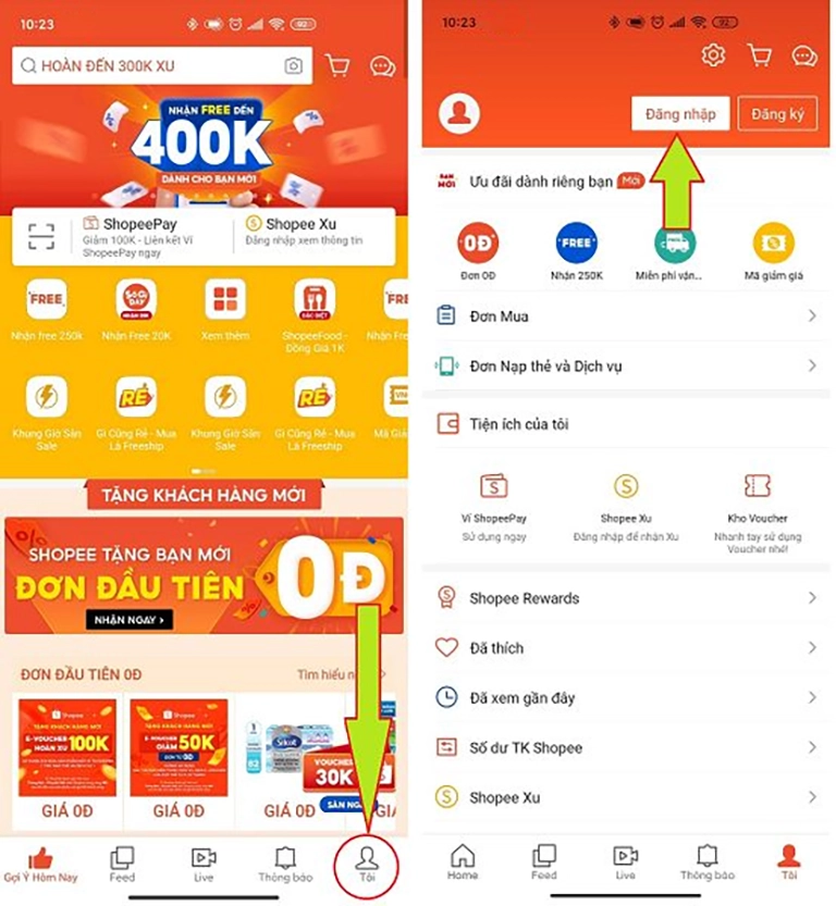 Hướng dẫn mua hàng trên sàn thương mại điện tử shopee