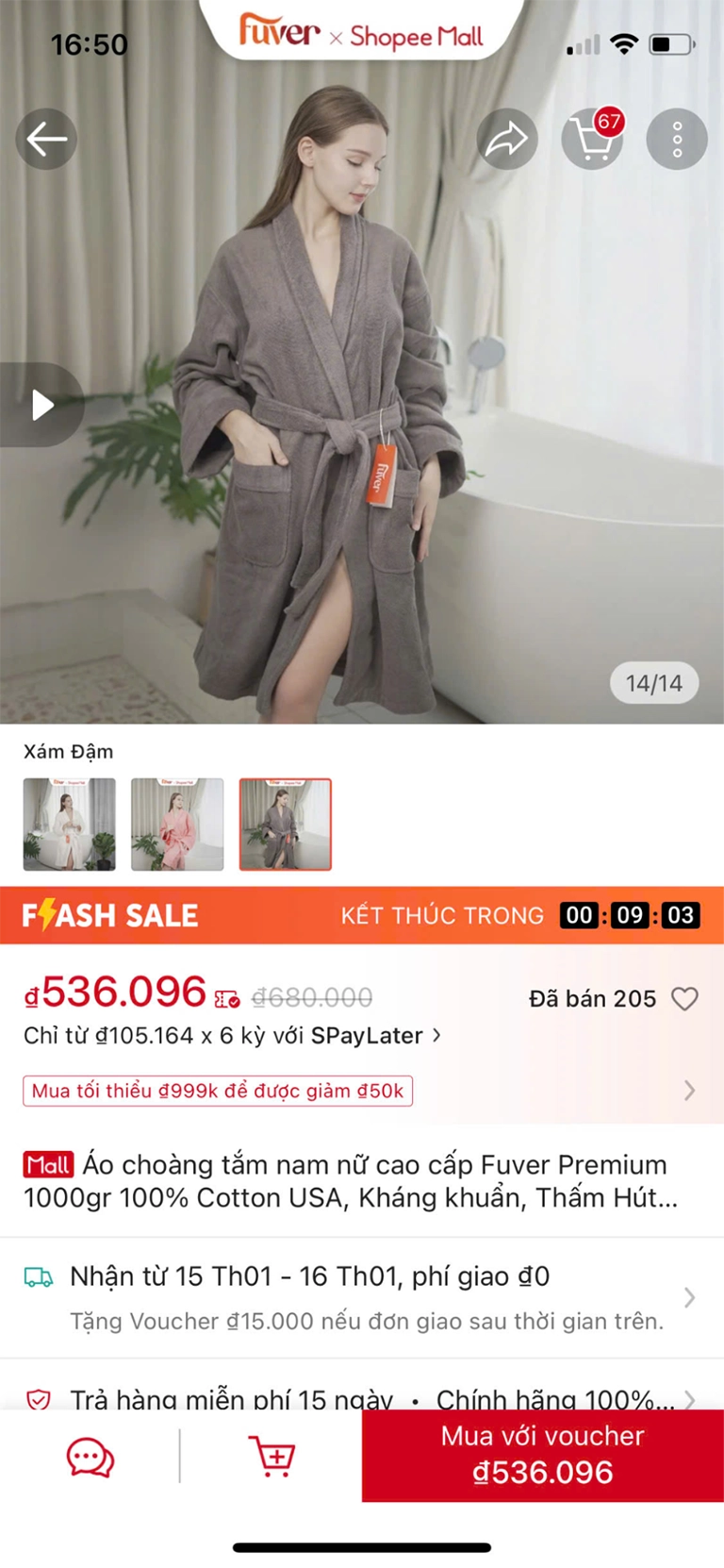 Chọn sản phẩm khi mua hàng trên sản thương mại điện tử shopee