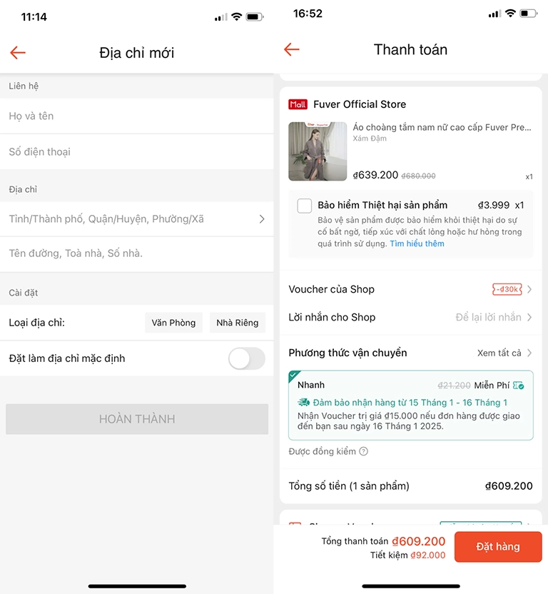 thanh toán khi mua hàng trên sản thương mại điện tử shopee