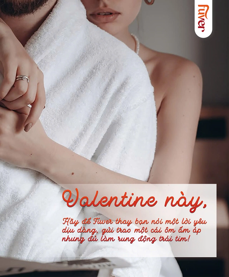 tặng áo choàng tắm ngày valentine là món quà đủ ấm áp và sang trọng nhất